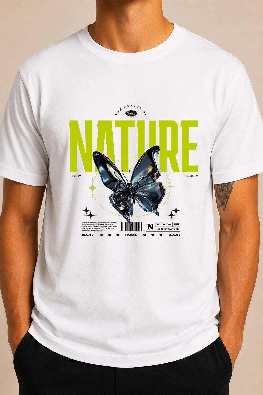 Camiseta Nature mana corta