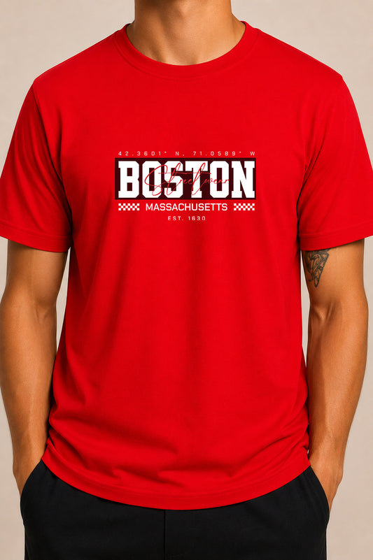Camiseta Boston manga corta