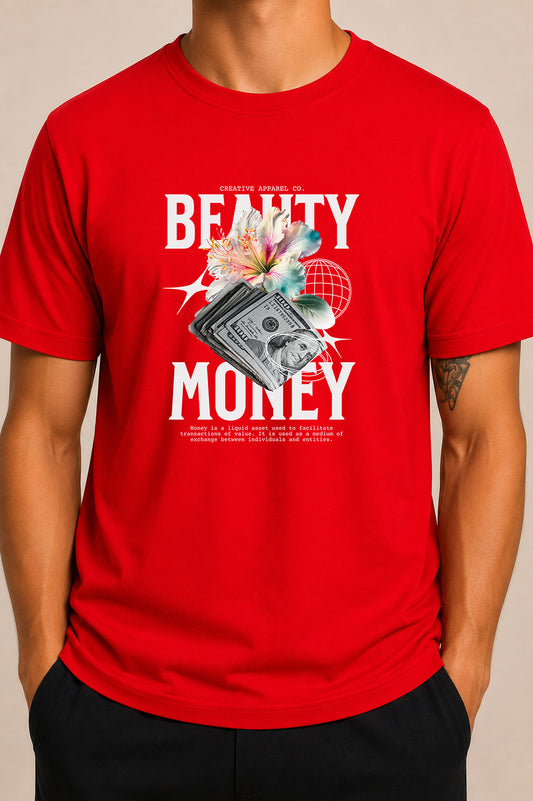 Camiseta Beauty money manga corta
