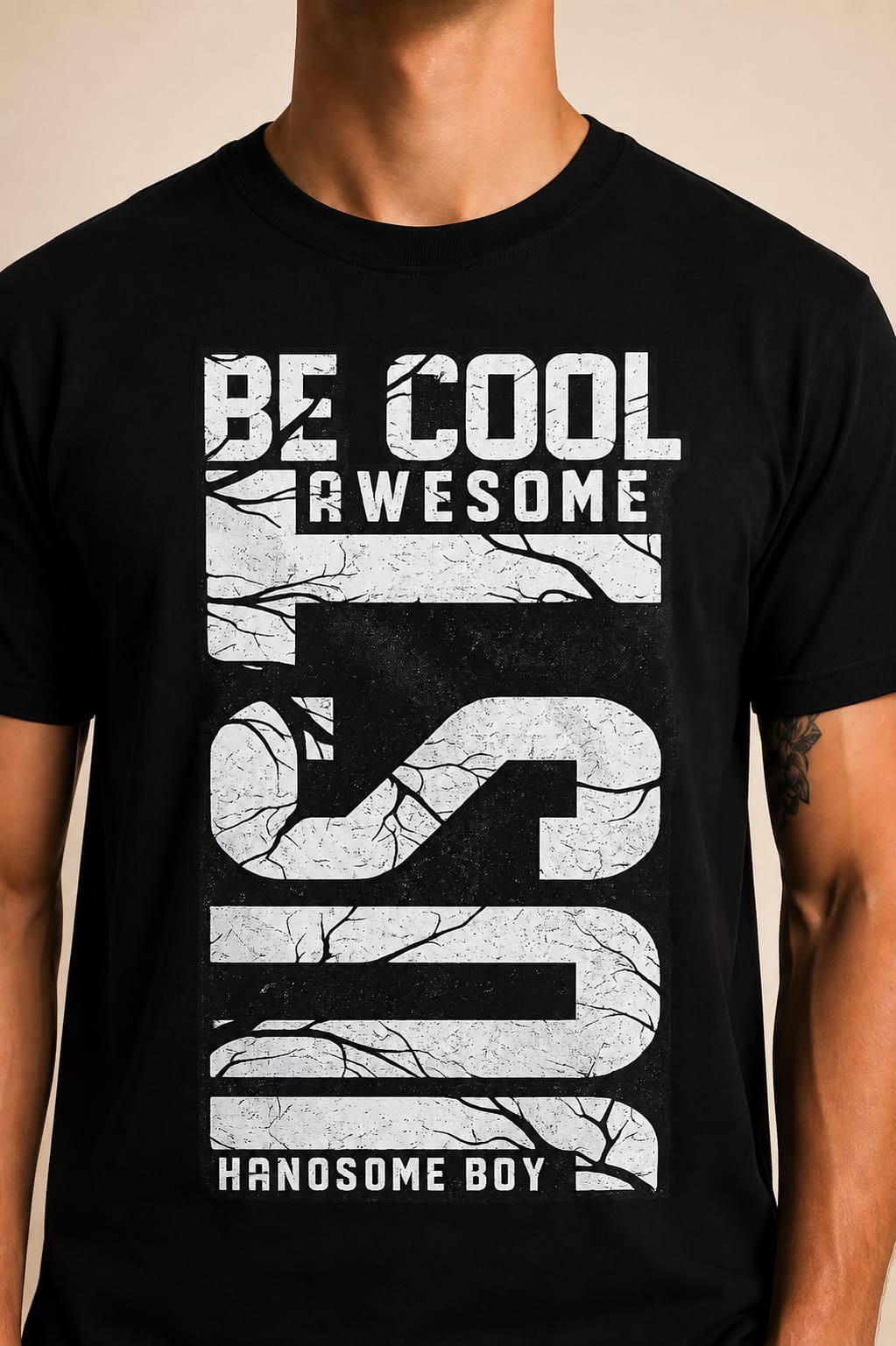 Camiseta Just be cool manga corta