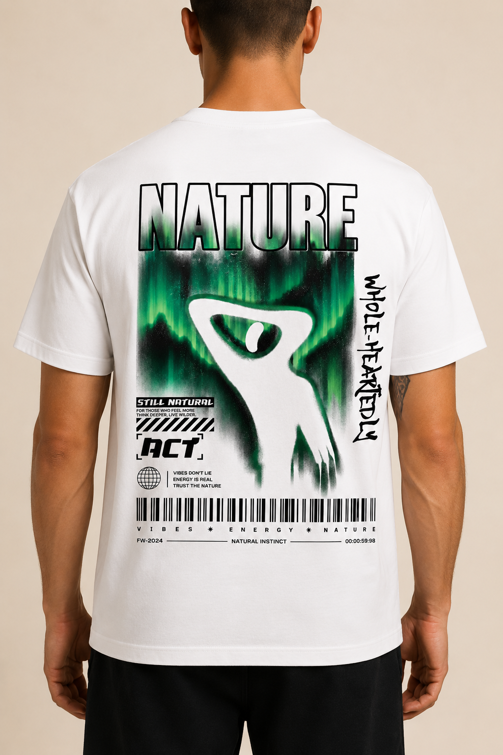 Camiseta Nature manga corta