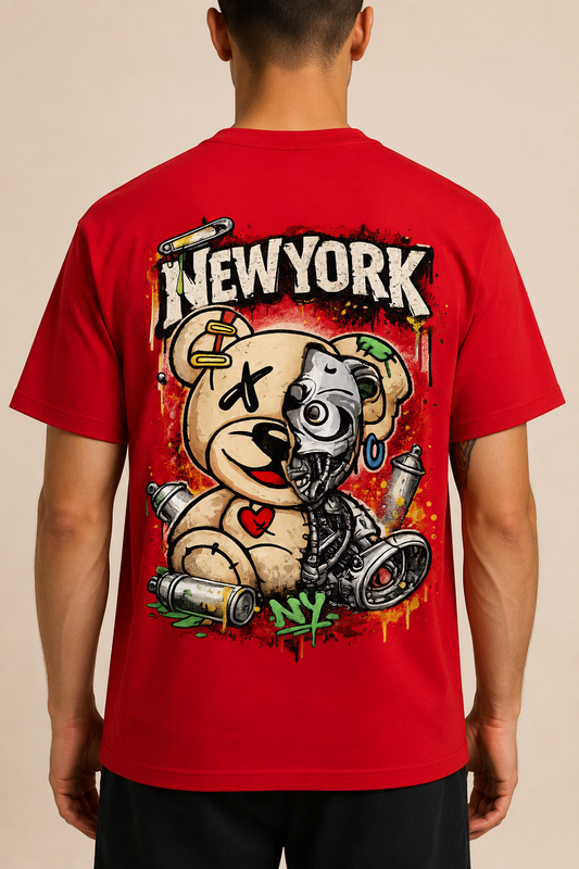 Camiseta Oso Newyork manga corta